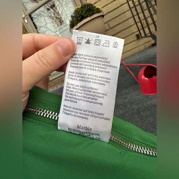 MARBLE | NWT | Emerald Green Quilted Coat - Picture 10 of 11